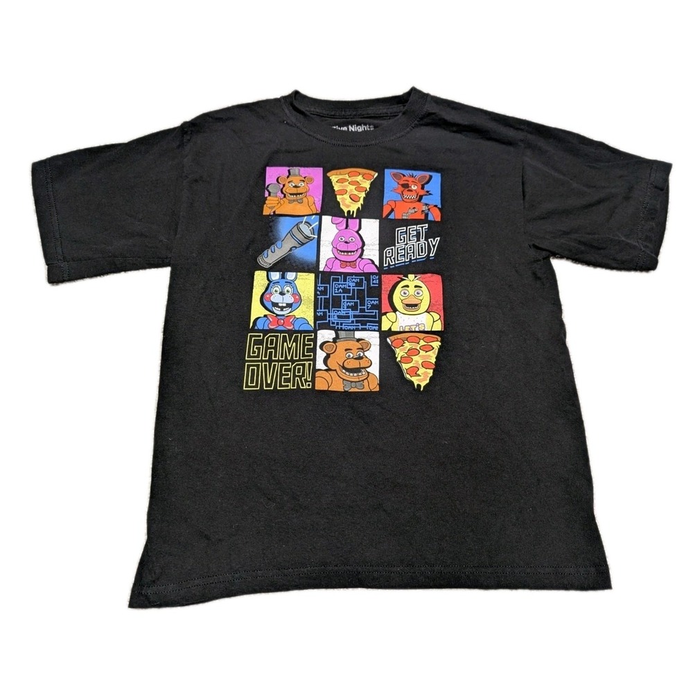 Five Nights At Freddys Boys Large Size Shirt Video Game Tee T-Shirt